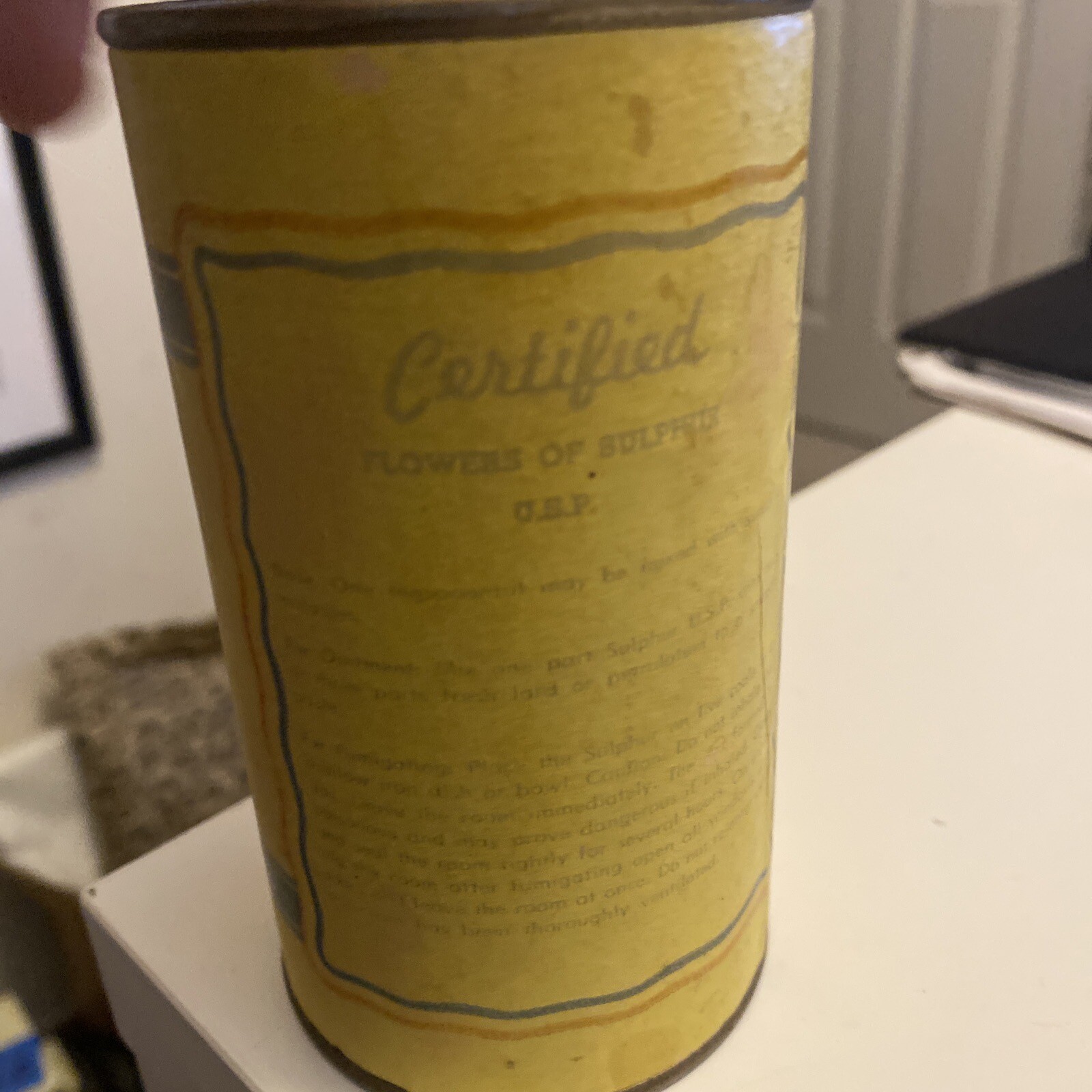 Old Katz Drug Stores, Certified Sulfur 8 Oz Can Kansas City, Missouri Pharmacy