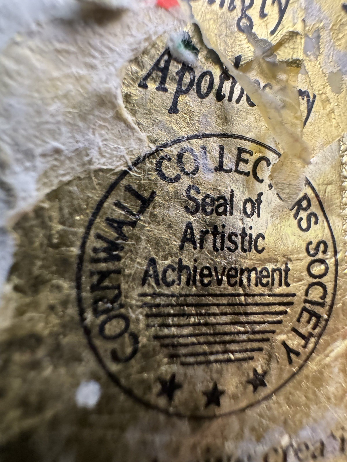 Vintage1992 Cornwall Collectors Society Bingly Apothecary Resin Pharmacy Cottage