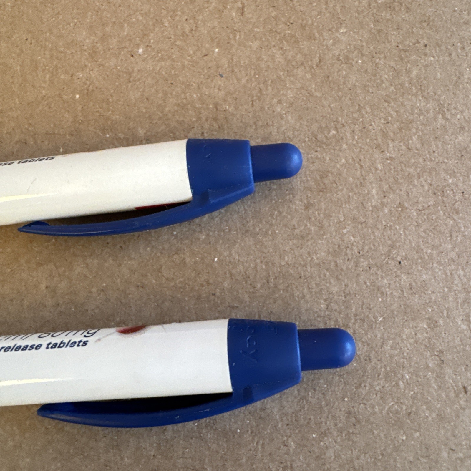 Lot Of 2 Drug Rep Pen LESCOL XL Pharmaceutical Advertising Collectible