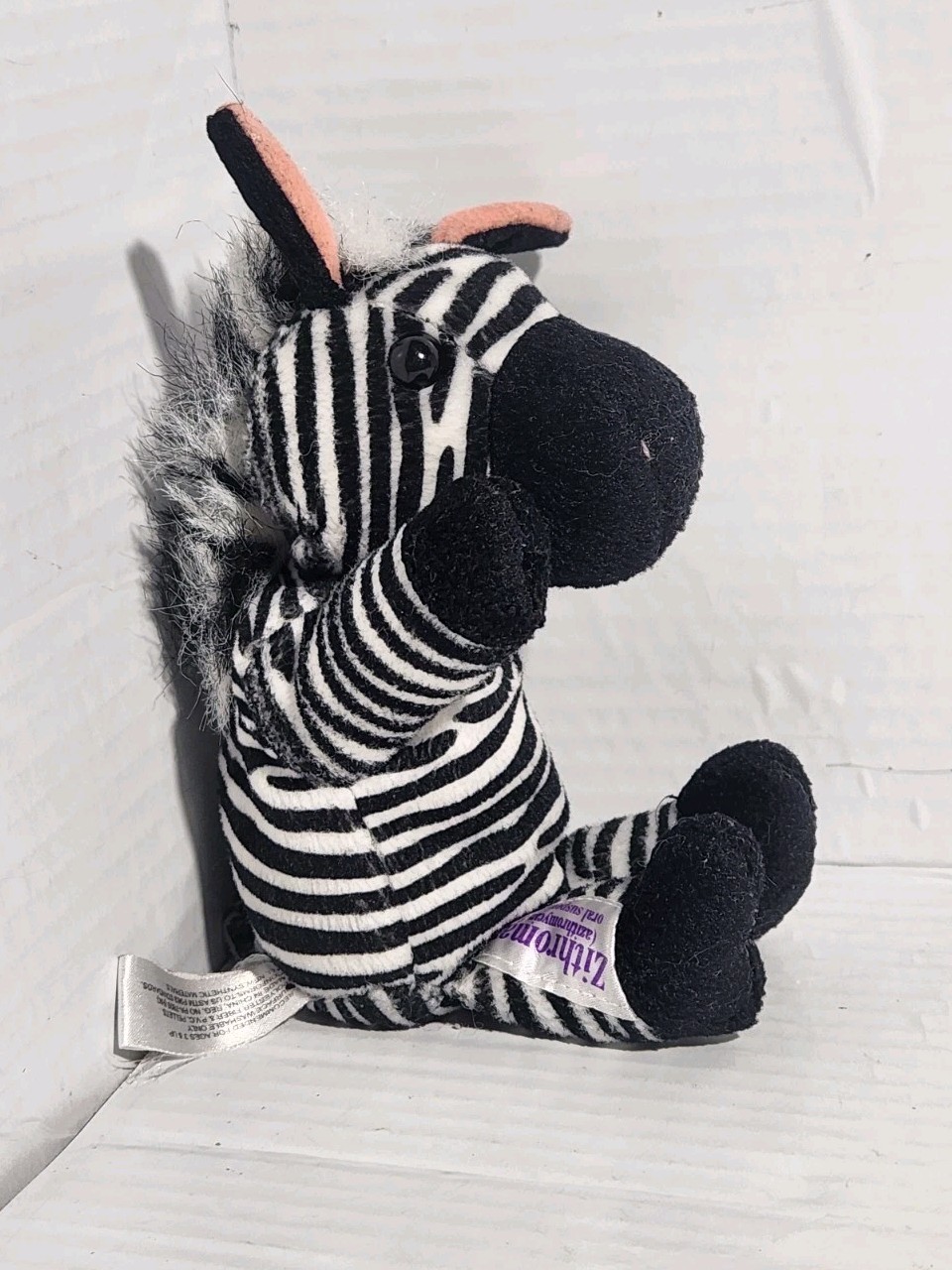 Zithro Zebra Plush Toy Drug Rep Pharmaceutical Promo Medical Advertising 1999