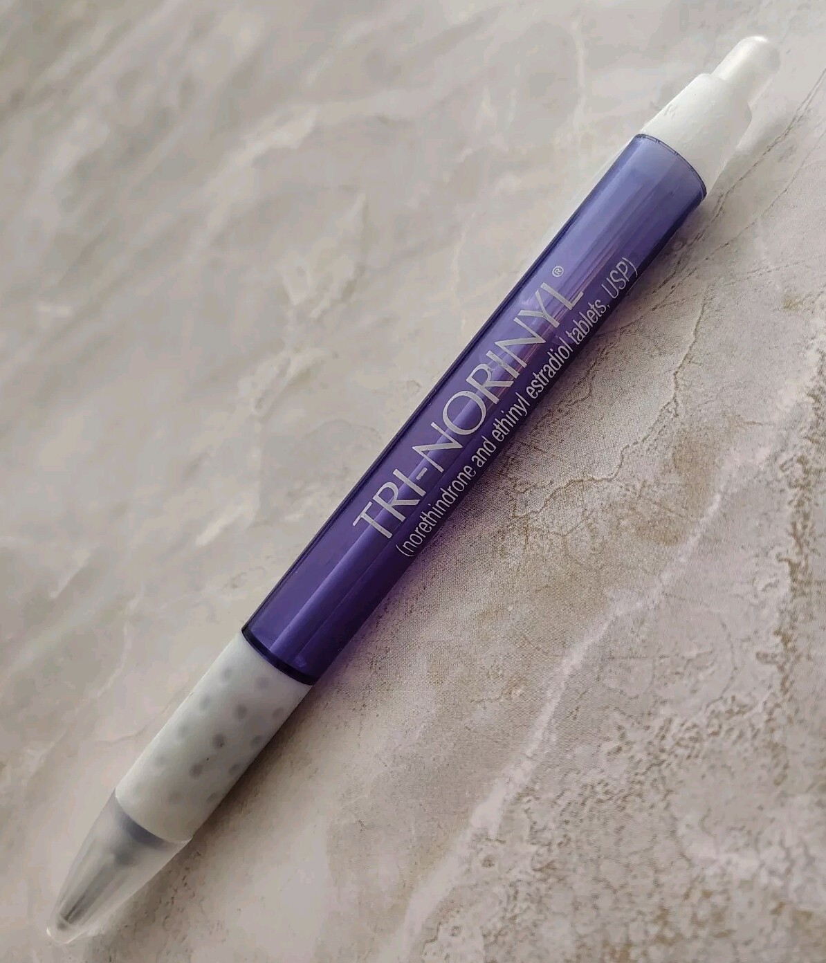 HTF Tri-Norinyl Pharmaceutical Drug Rep Pen Promo Ultra Rare Purple White