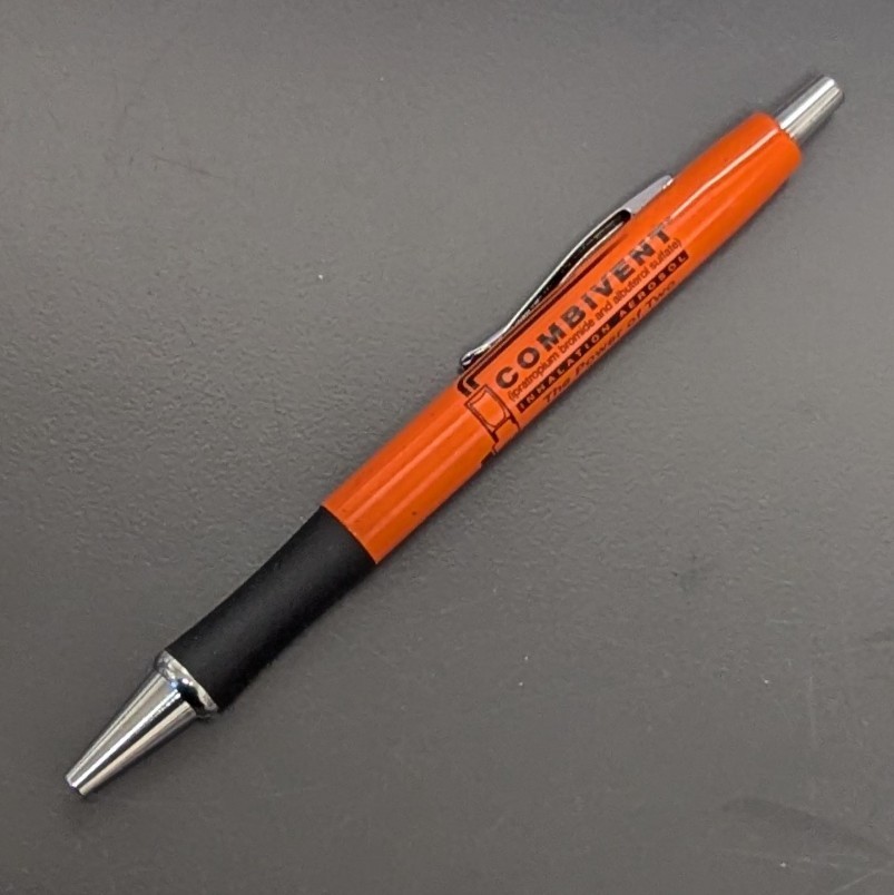 Drug Rep Pharmaceutical Promo COMBIVENT Advertising Pen Black Ink