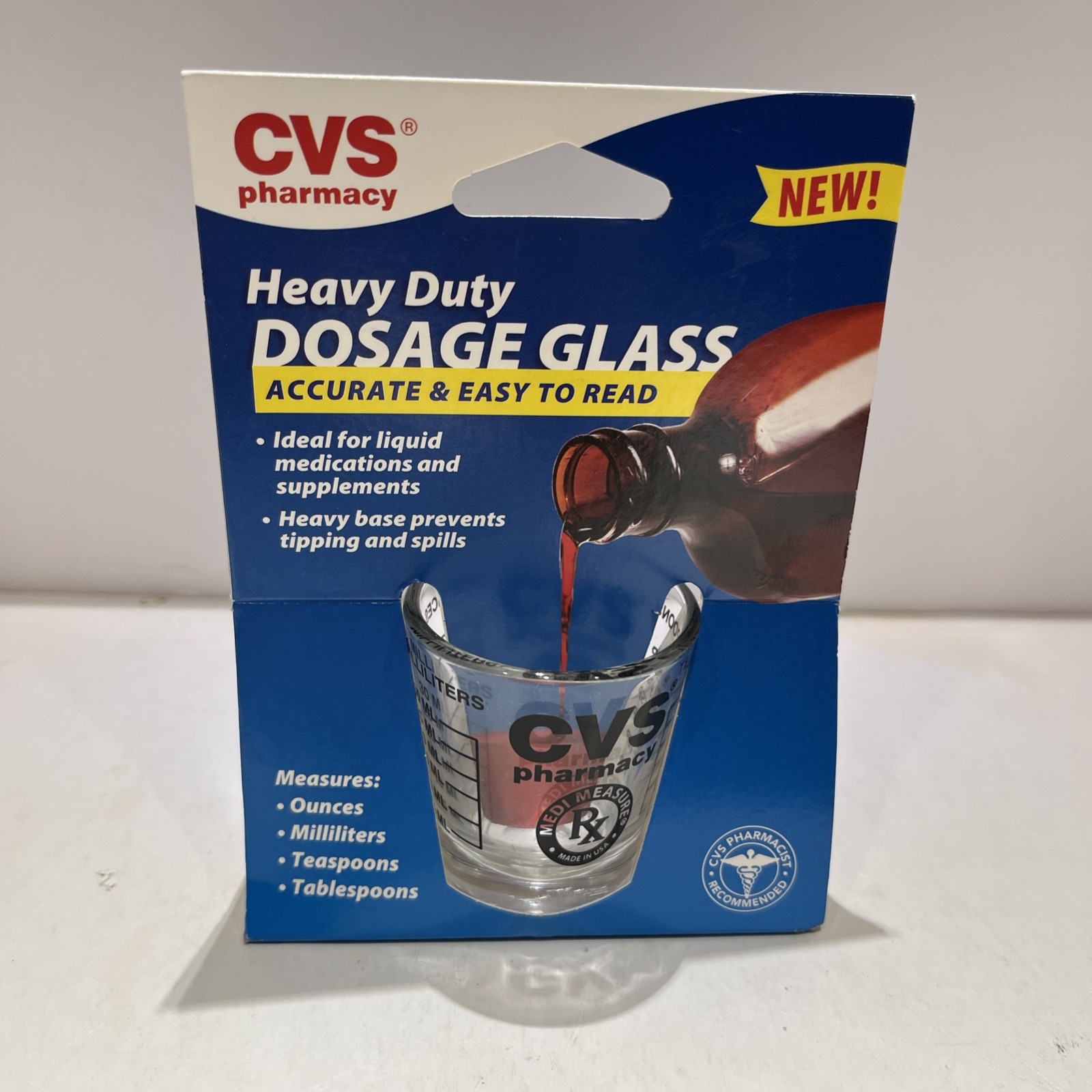 CVS Pharmacy RX Medi Measure Cup or Shot Glass Libbey USA✨New
