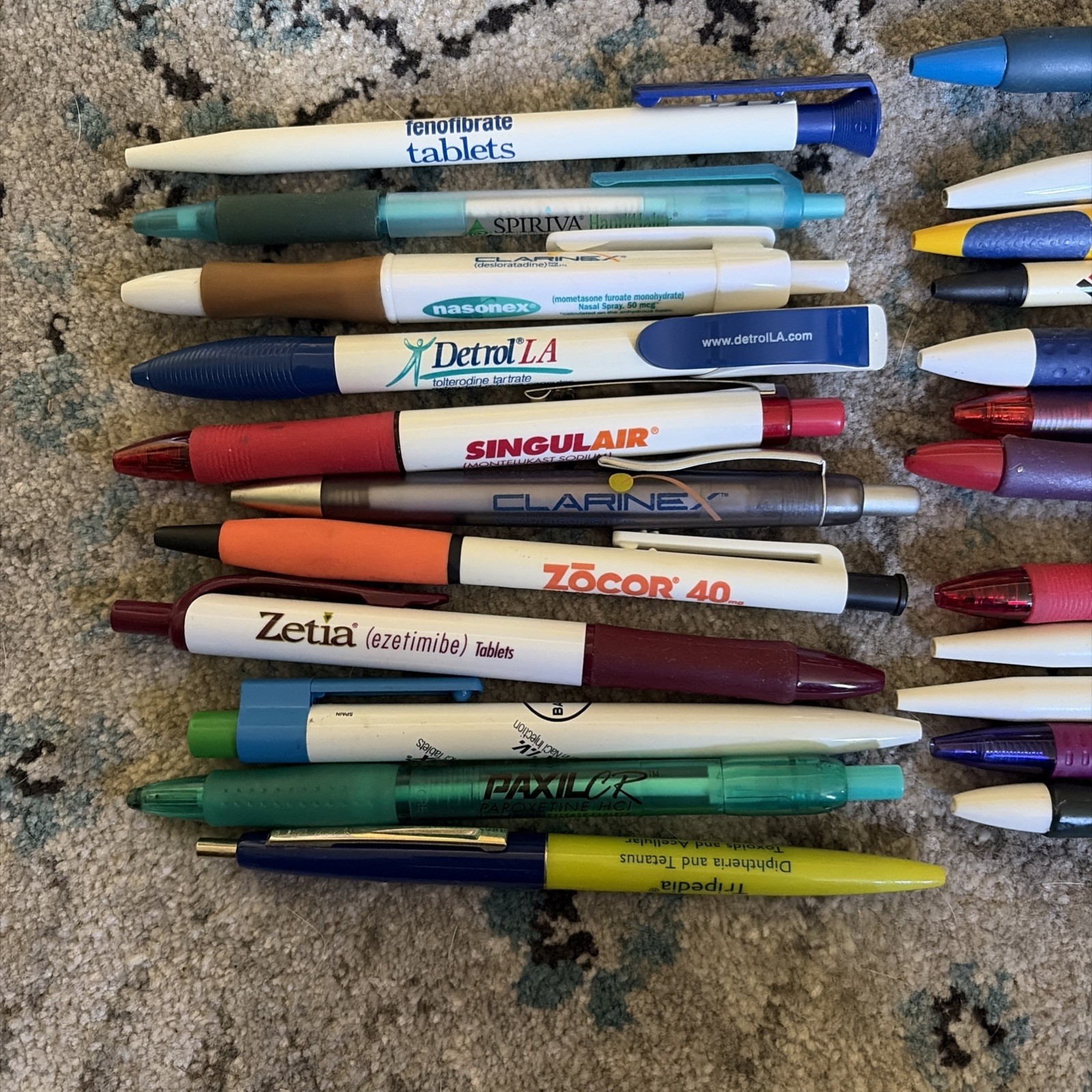 Lot of 23 PENS Drug Rep Pharmaceutical Promo Medical Advertising