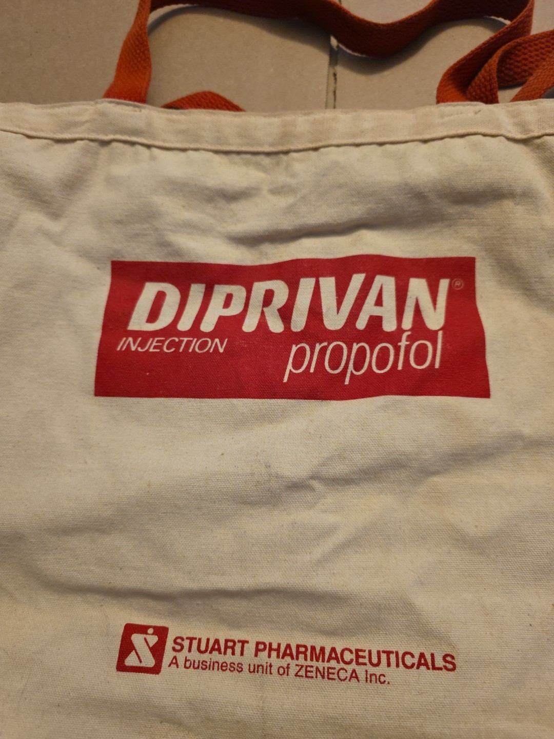 Vintage Diprivan Propofol Tote Bag Pharmaceutical Advertising DIP#5
