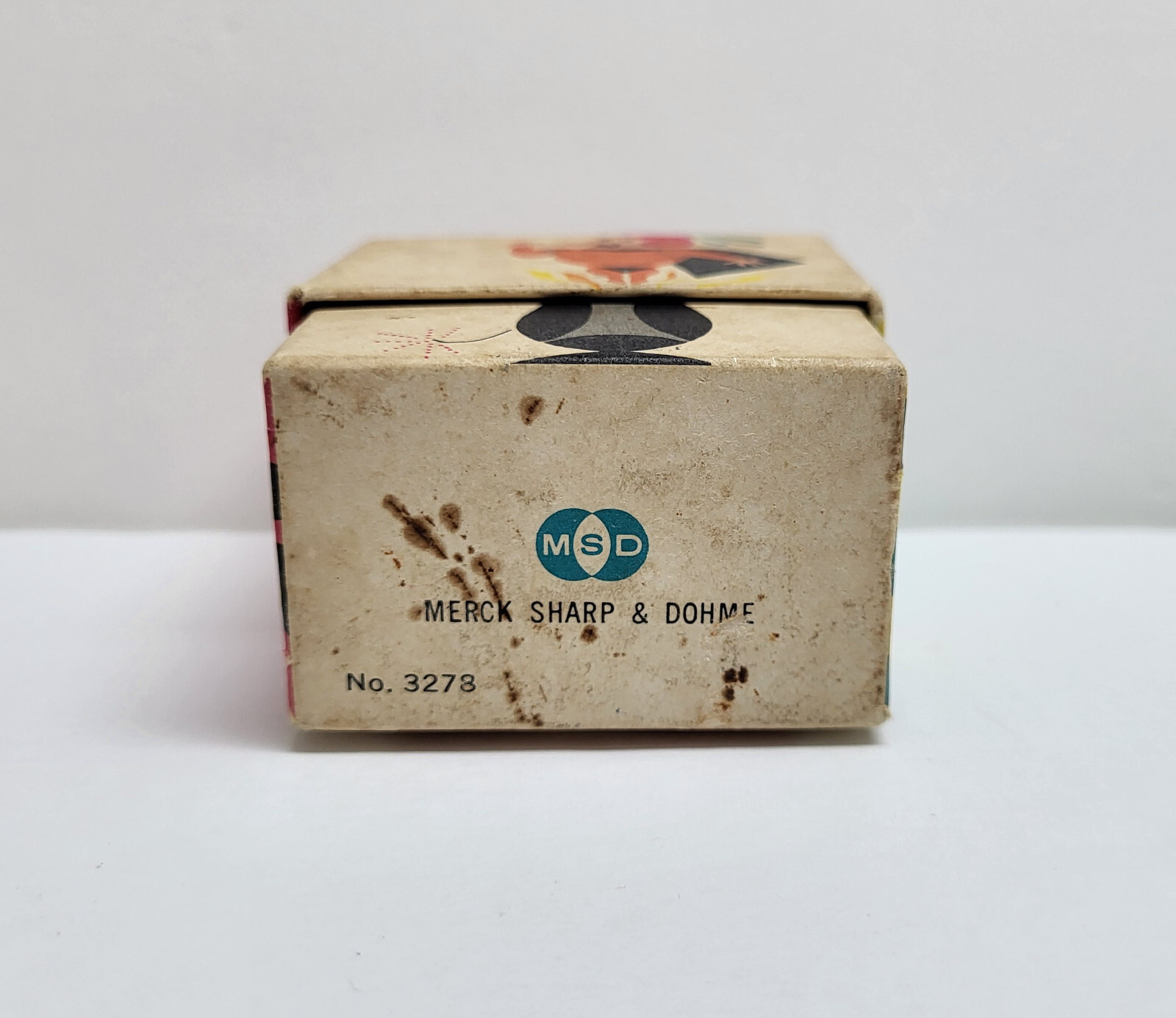 Vintage 1960’s Merck, Sharp & Dohme Circus Theme Rediplete Pediatric Vitamin Box