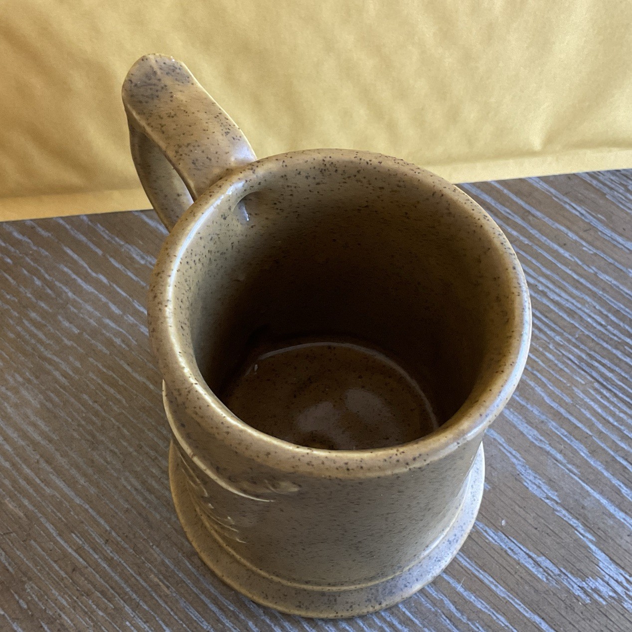Vintage “PHARMACIST” Brown Speckled/Embossed Scales & Rx Mortar&Pestle Mug