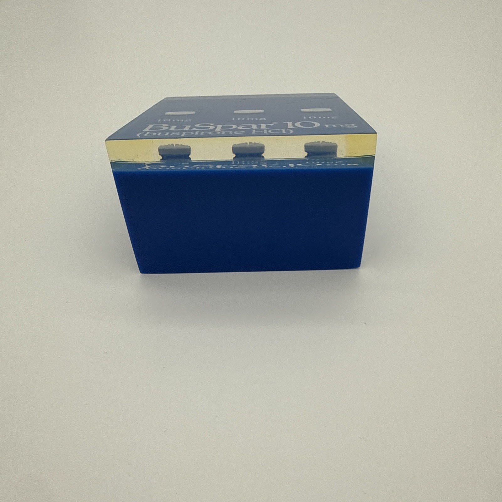 Buspar Pharmaceutical Rep Paperweight Display Advertisement Sign Promotional