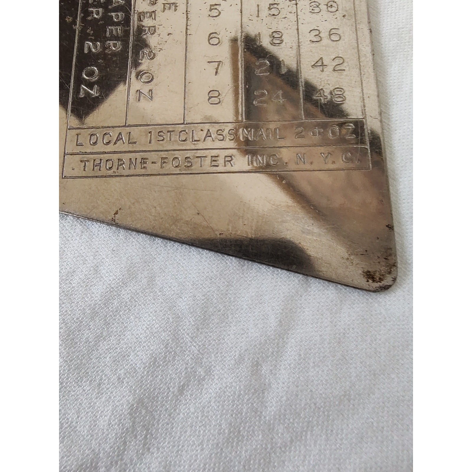 Vintage, Sav-A-Stamp, Pendulum, Postal Scale, Metal, Thorn-Foster, Handheld, USA