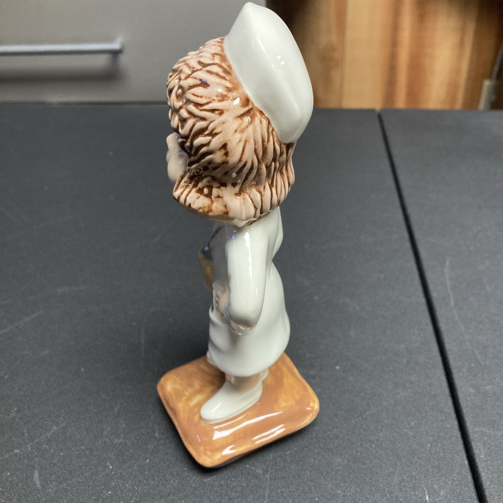 Vtg ‘85 Ceramic Big Eyed Smiley Nurse Figurine Whimsical Decor, Grad Presents