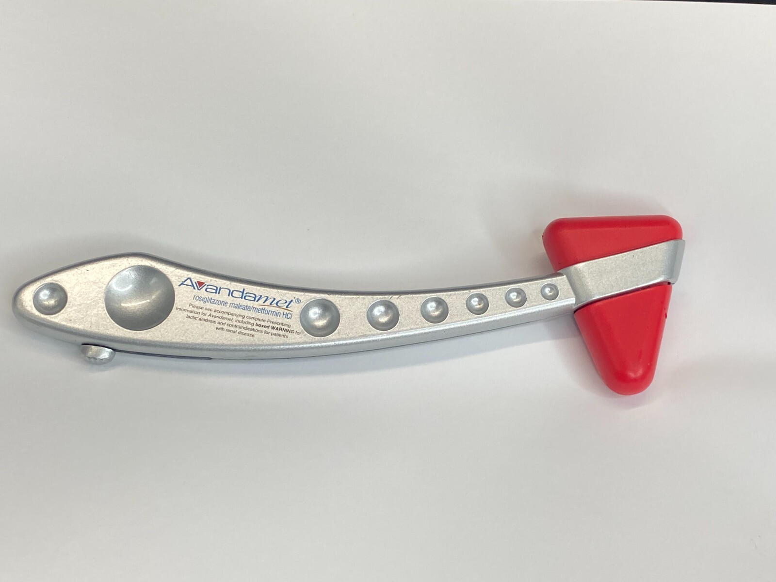 AVANDIA Drug Medical Reflex Hammer Drug Advertisement Pharmaceutical