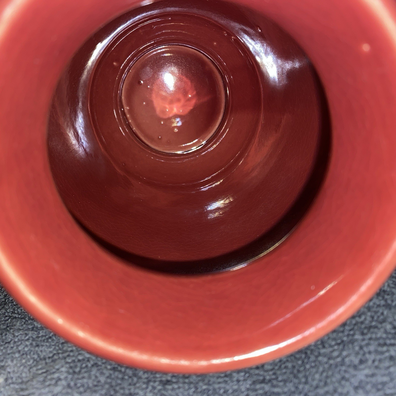“ Lactucarium” Apothecary Jar- Burgundy w/ Gold Trim 8.5”