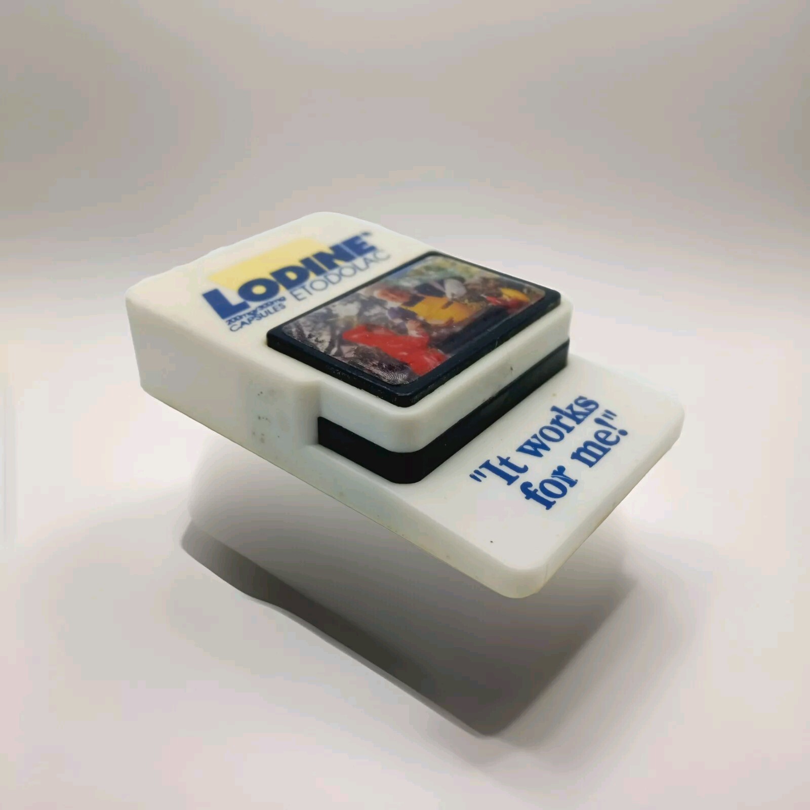 Vtg Lodine Etodolac Pharmaceutical Drug Rep Magnet Clip It Works For Me! 1991