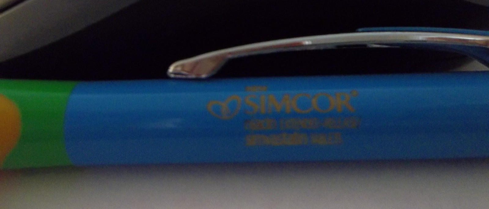 Simcor Promotional Pen Metal w/Rubberized Grip – Medium Weight