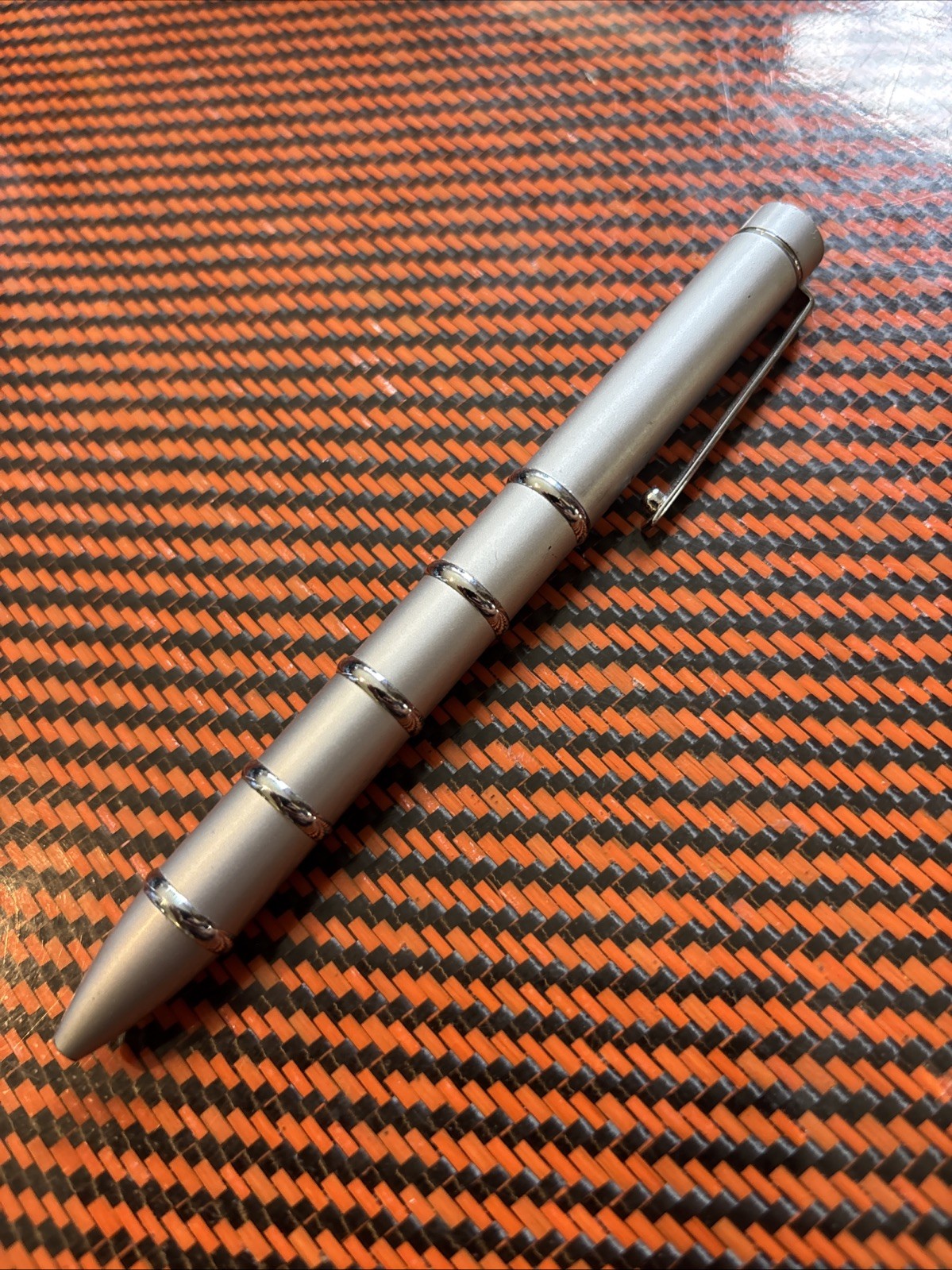 Pharmaceutical Amitiza Heavy Metal Pen Brushed Silver Drug Rep Promo