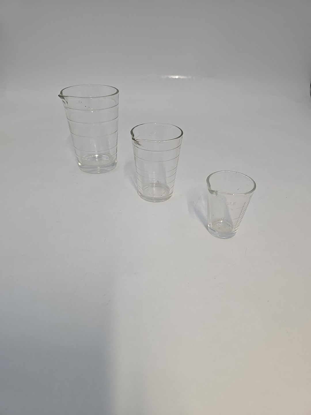 Vintage Measure Glass Cups From Pharmacy