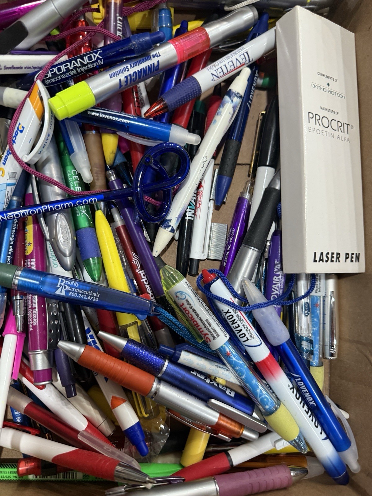 Huge Lot Drug Rep Pharmacutical Pens Promotional Advertising pharmacy medical