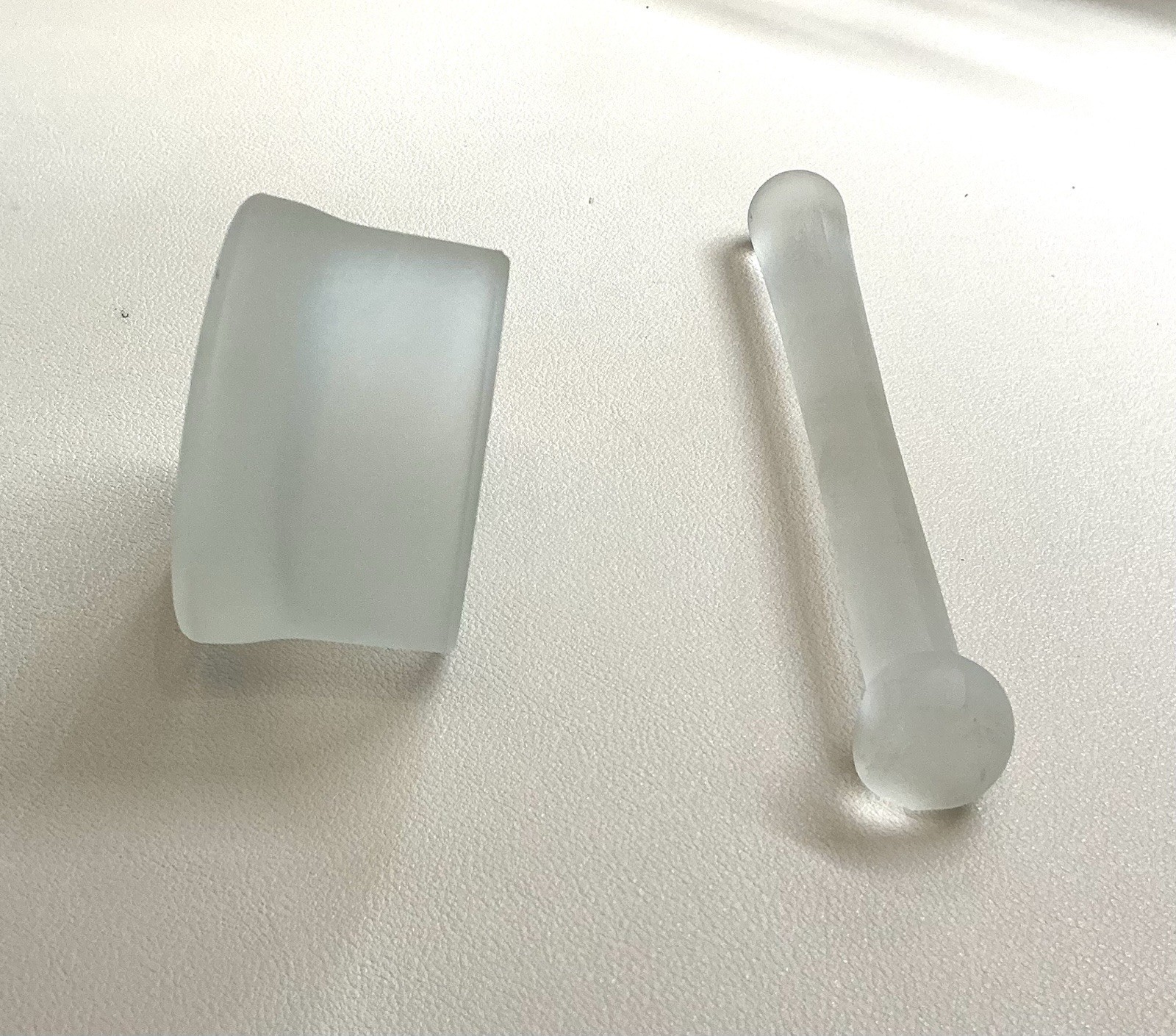 Dental Mortar & Pestle Frosted Glass Military Surplus 1950s+ Mix Cement Fillings