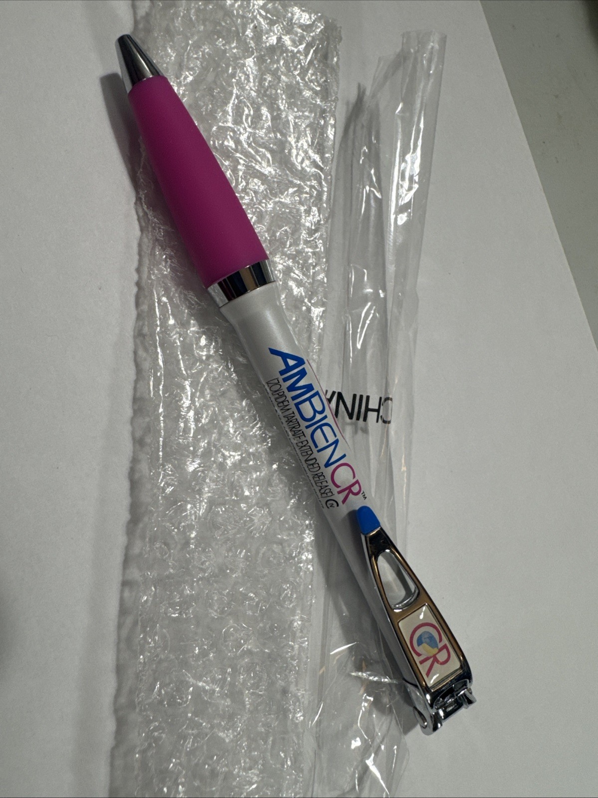 Drug Rep AMBIEN CR Collectible Heavy Metal Pen RARE New