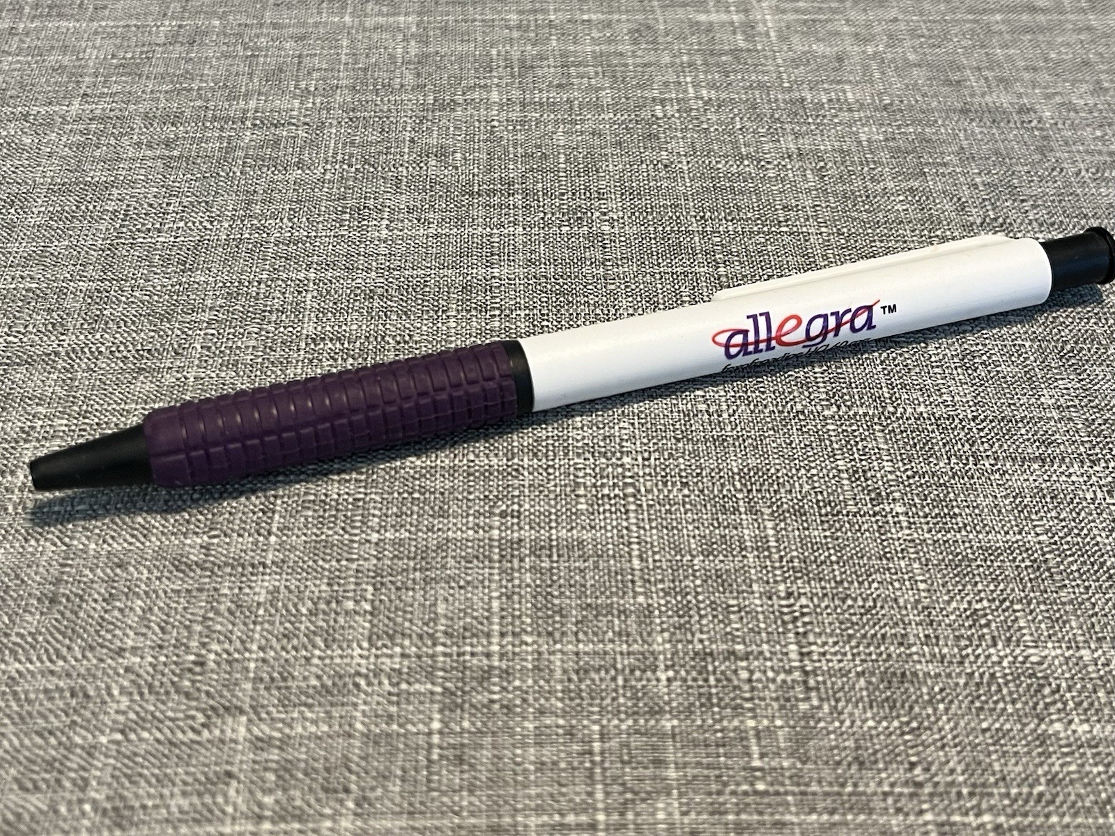 Allegra DRUG REP pharma pen – textured rubber grip – Free Shipping!