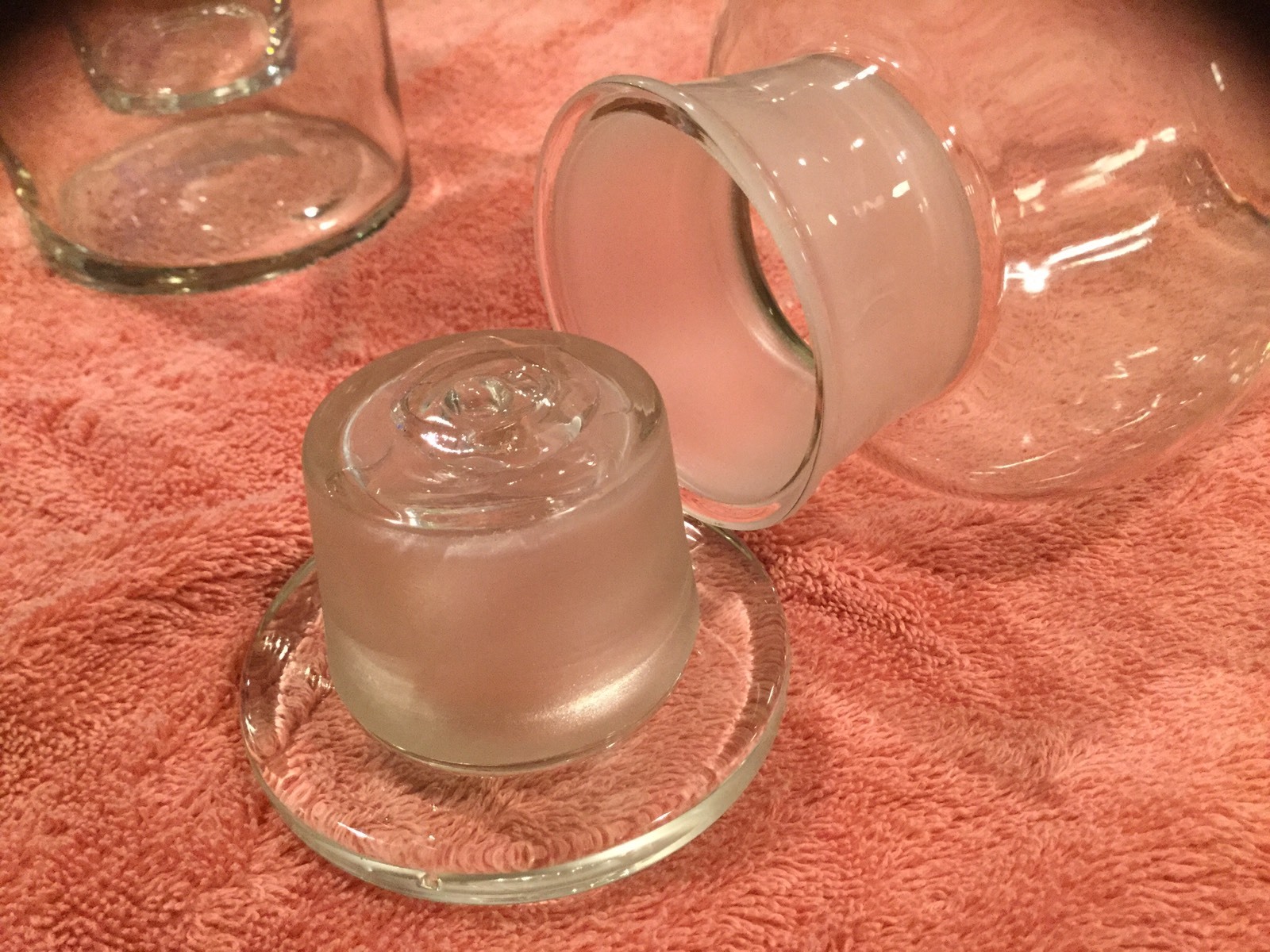 3 LARGE and 1 SMALL ANTIQUE GERMANY APOTHECARY JARS