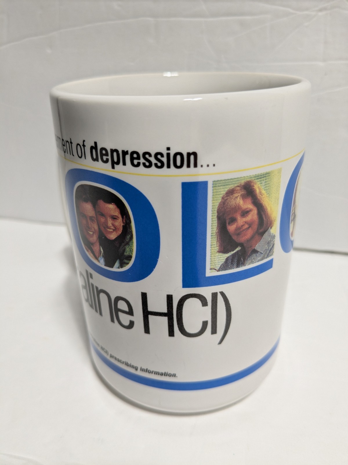 Zoloft First-Line Therapy Coffee Mug Pharmaceutical Promo Rep Advertising Pfizer