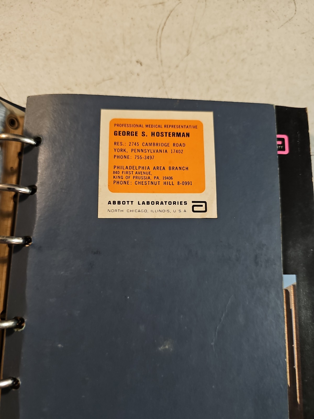 Vintage 1973 Abbott Laboratories Pharmaceutical Products Catalog In Binder