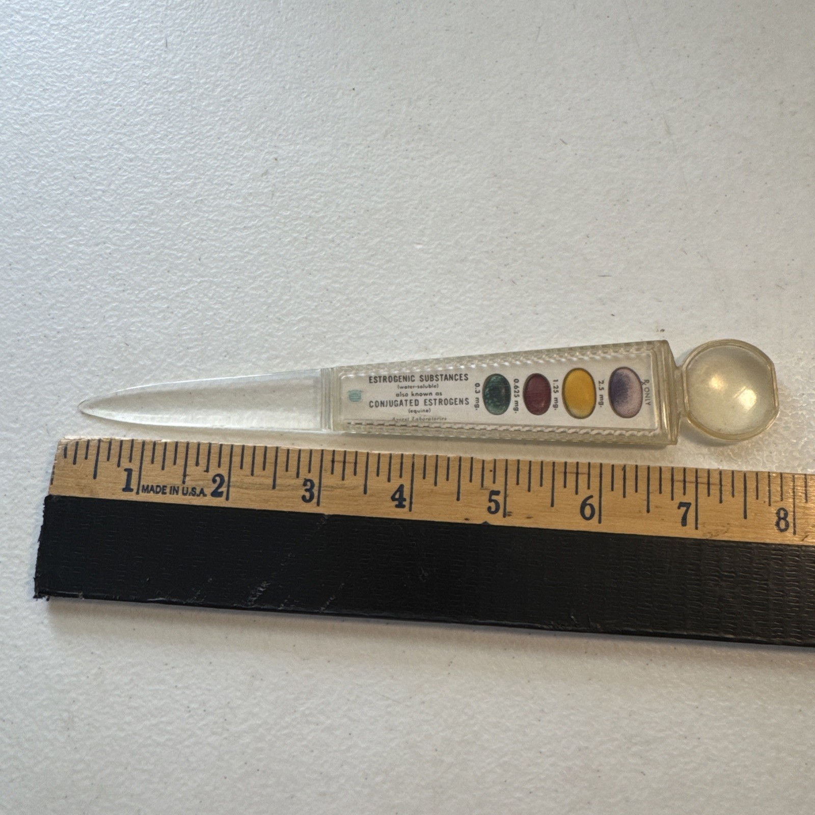 Vintage Ayerst Laboratories “Premarin” Estrogenic Advertising Letter Opener
