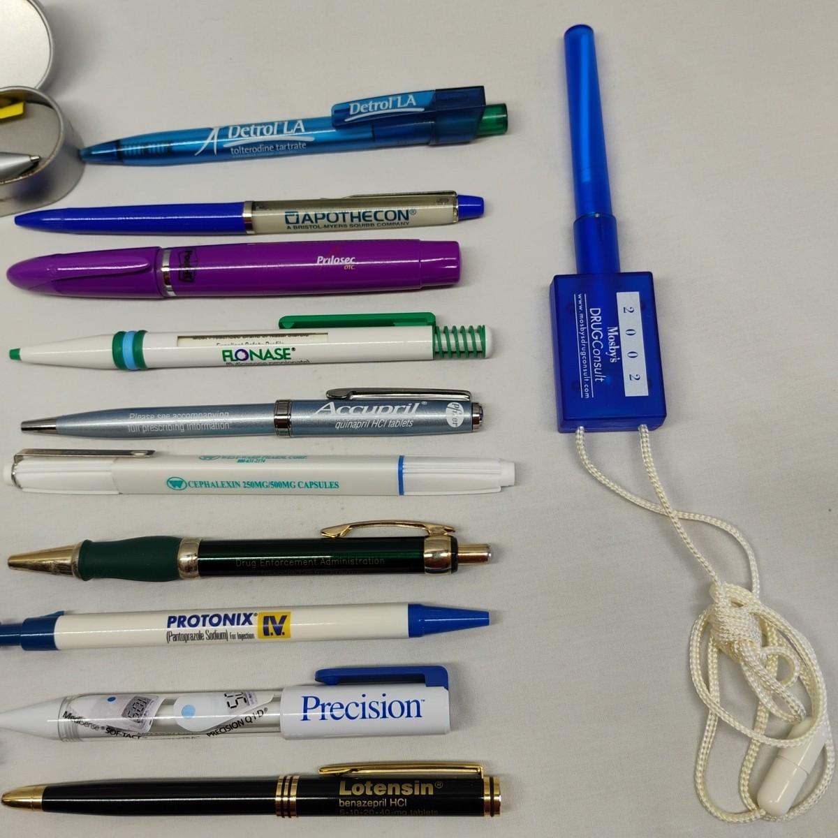 Pharmaceutical Drug Rep Collectible Pens Banned 39pc Lot New Used