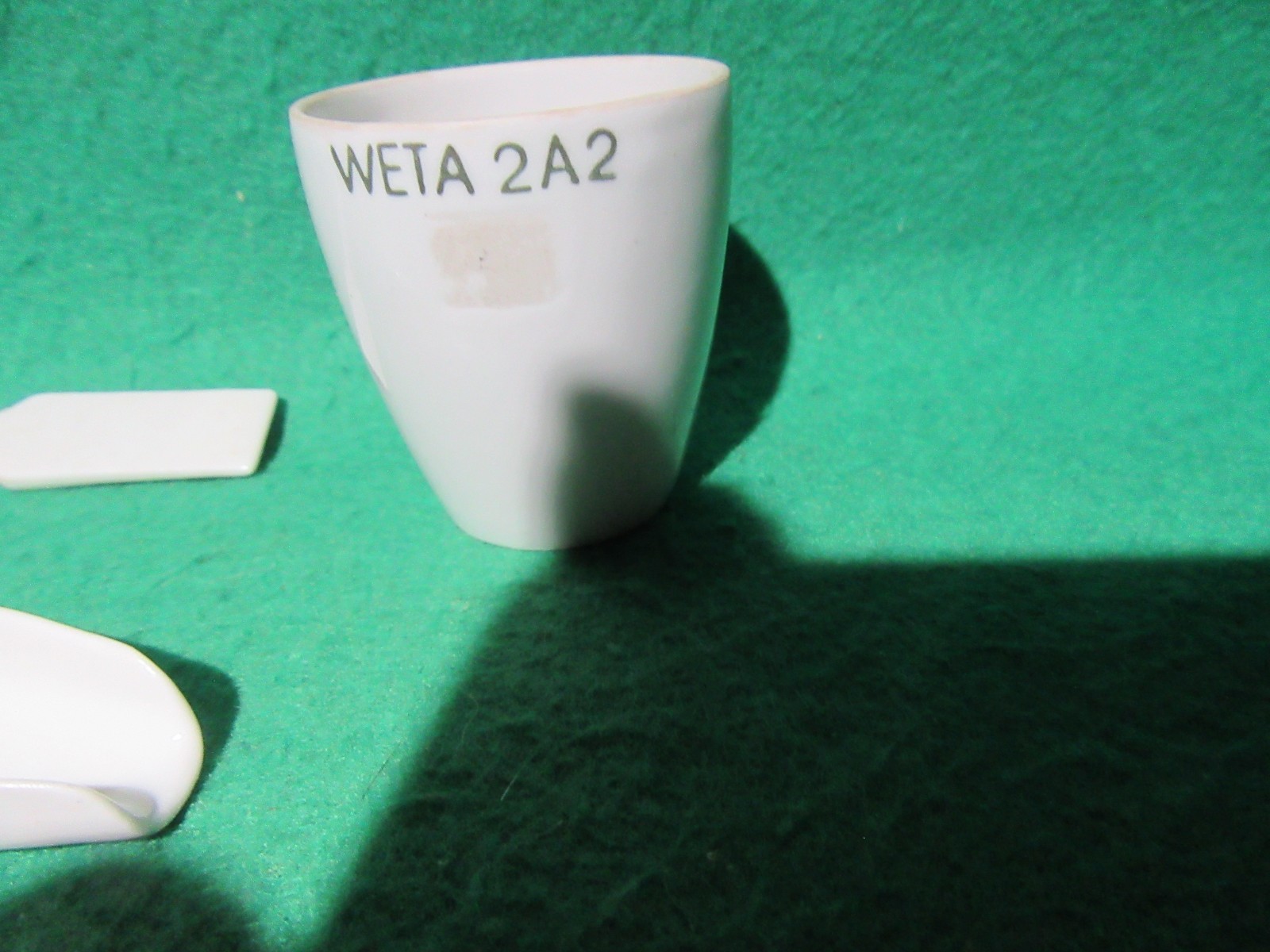 Vintage Apothecary Pharmaceutical Chemistry Porcelain Spatula ,Cup ,Pickup Spoon