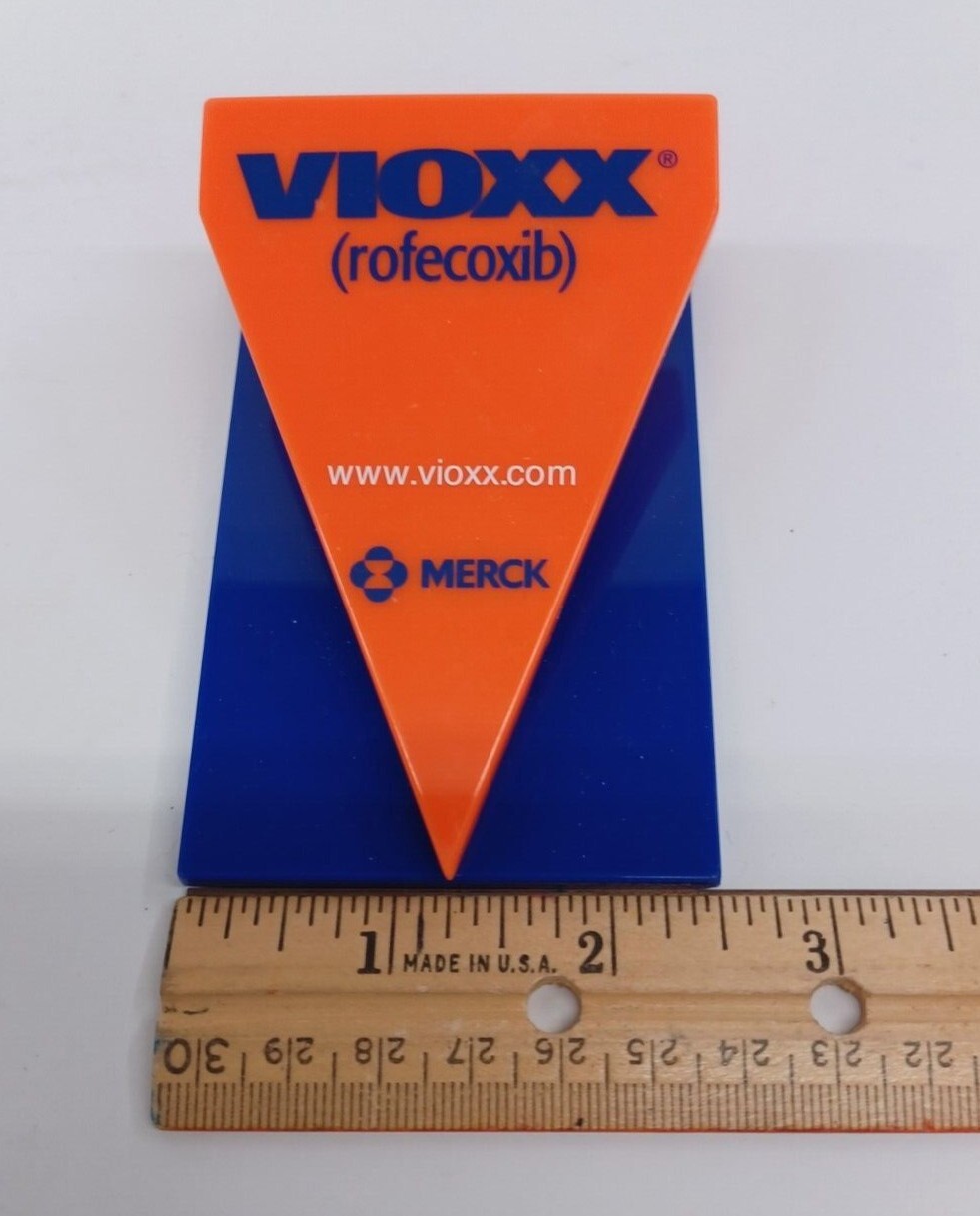 VIOXX rofecoxib Pharmaceutical Drug Rep Advertising Magnetic Clip / Chip Clip