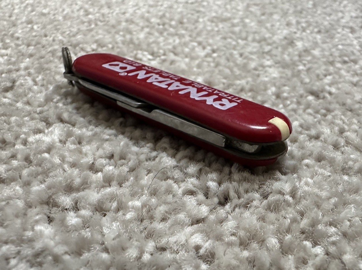 Vintage Rynatan Drug Rep Advertisement Small Swiss Army Knife Used