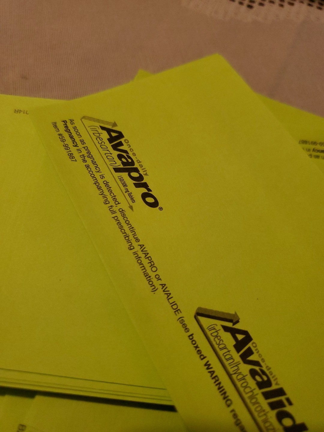 VTG Pharmaceutical Post-it Note Lot Avapro Regranex Demadex Ortho Drug Rep Swag