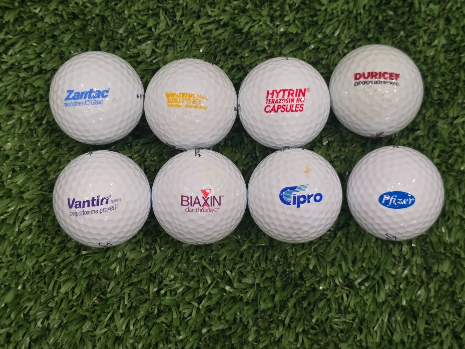 Lot of * Pharmaceuticals Advertising Collectible Golf Balls