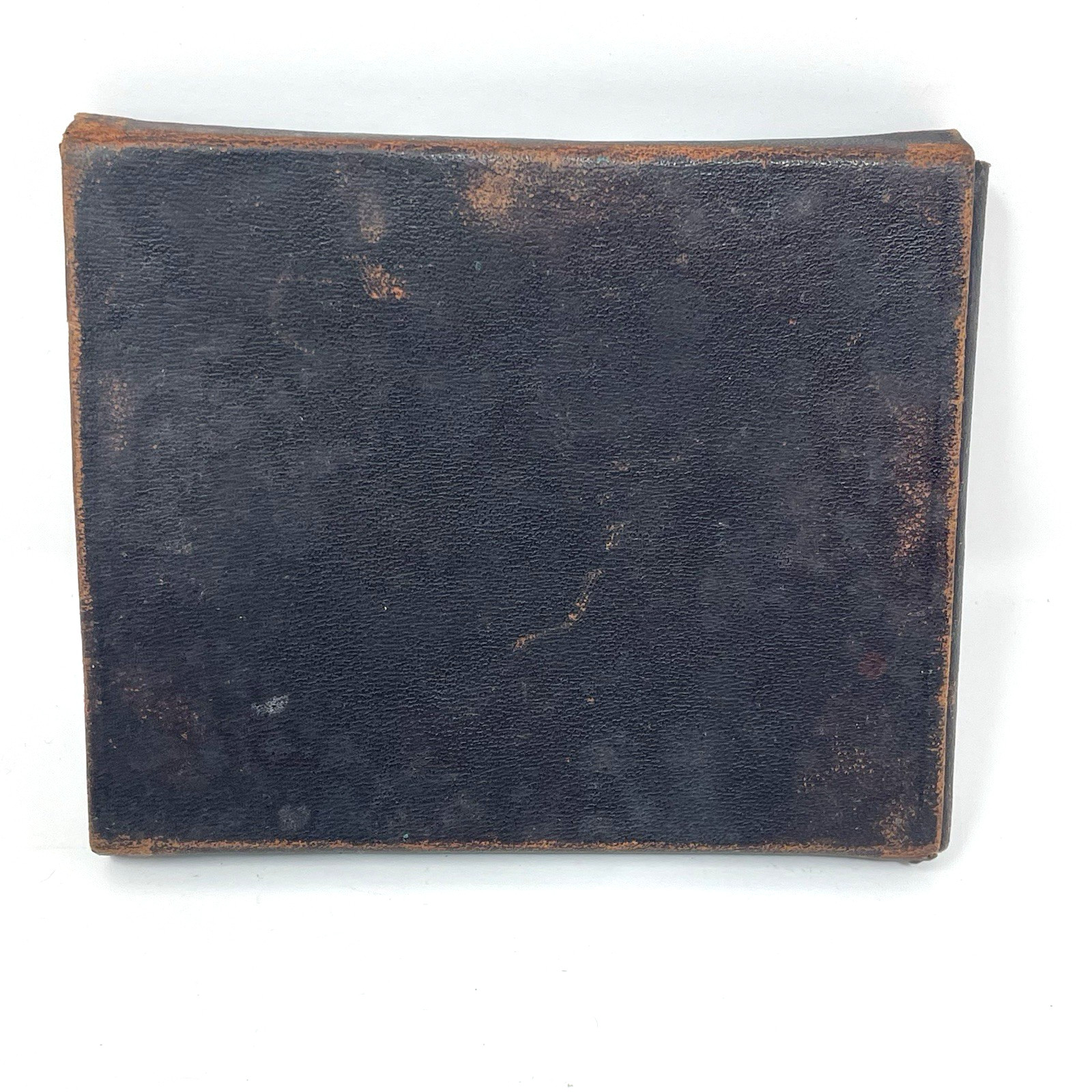 EMPTY Antique Leather Physician’s Folding Wallet Case – Vintage Medical Field