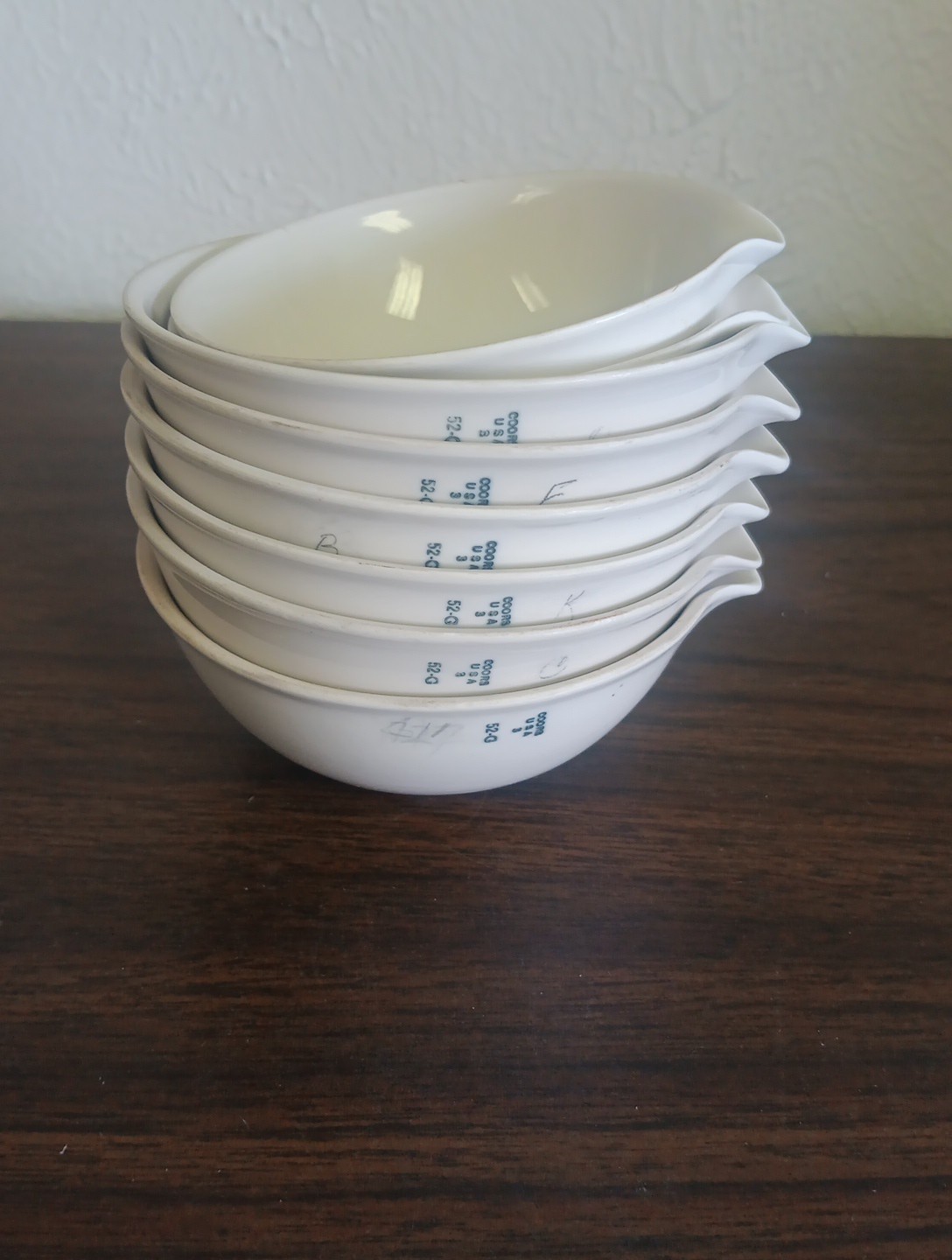 Vintage Coors 8 Pc. Labware Porcelain Evaporating Lab Dish Measuring Bowls