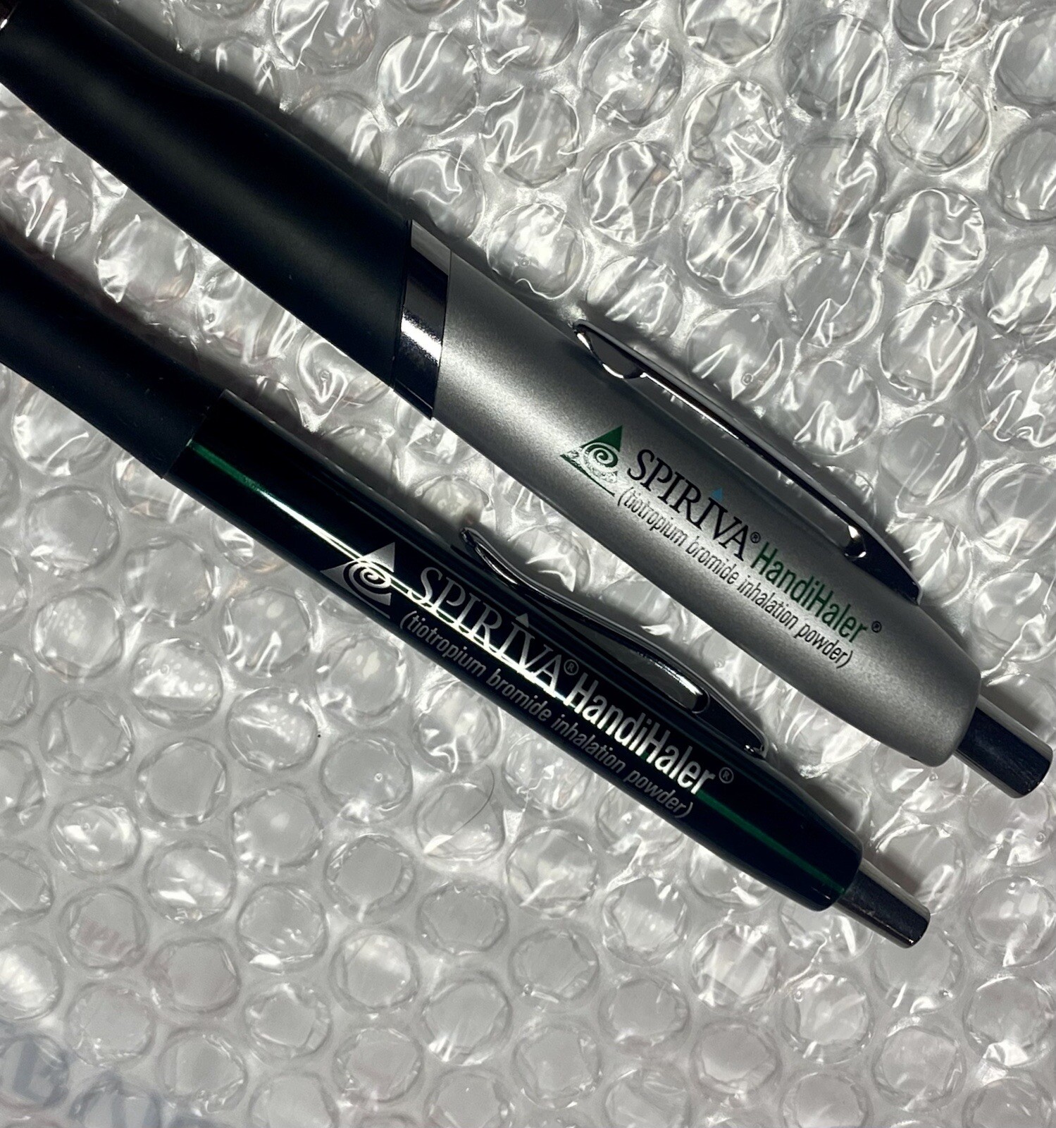 Spiriva Handihaler Pen Drug Rep Collectible Metal Pharmaceutical – Lot of 2