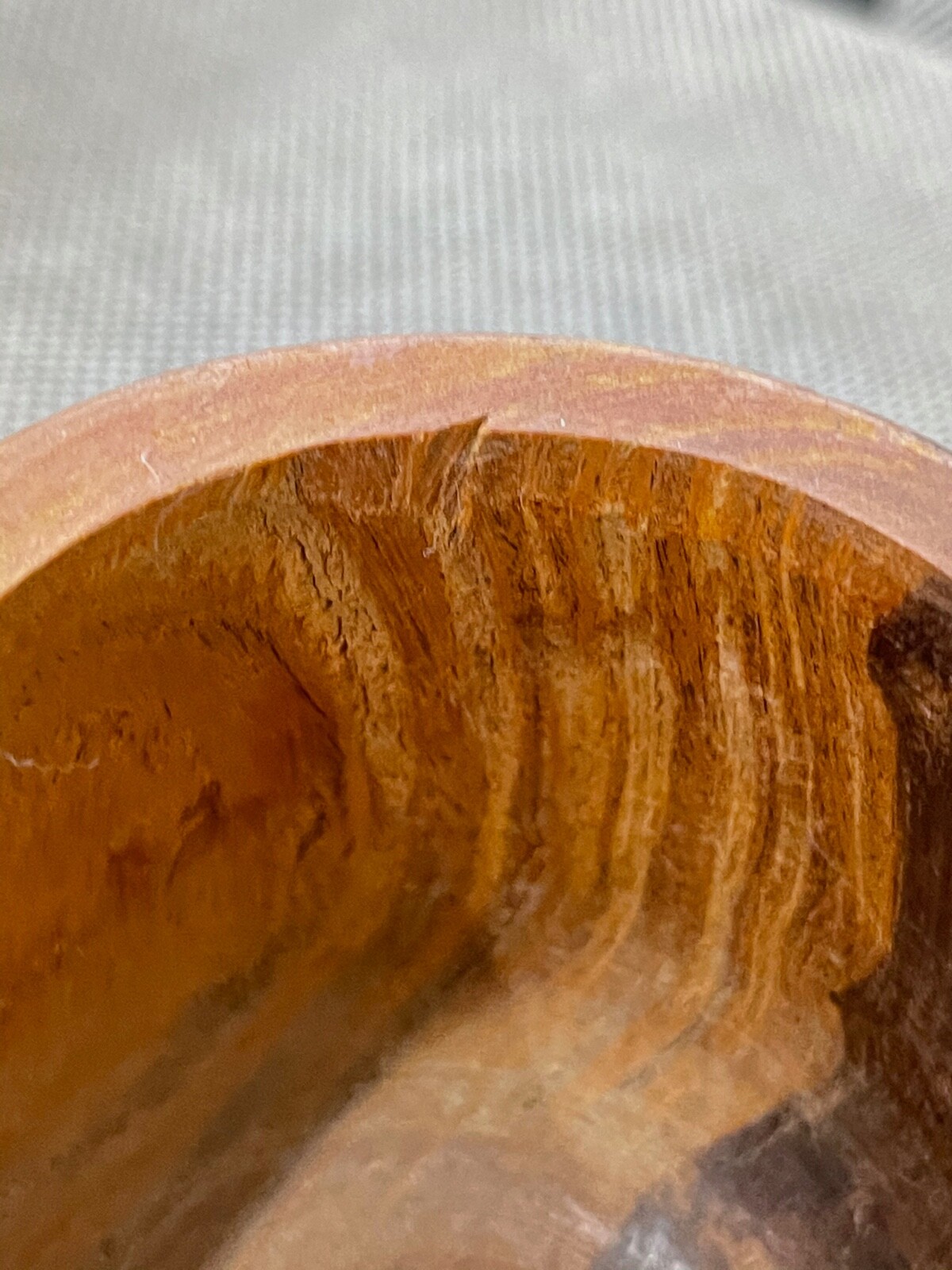 Possibly Vintage Small Wood Mortar & Pestle
