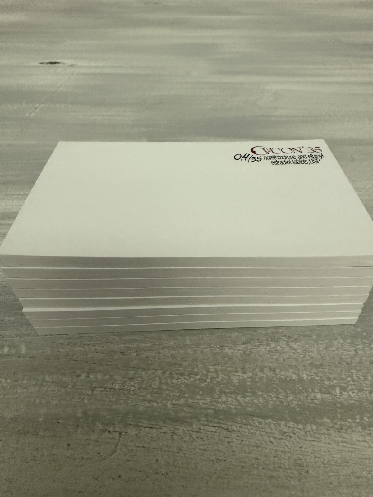 Lot of Ovcon 35 Pharmaceutical Drug Rep Notepad Sticky Notes Ad Drug Rep