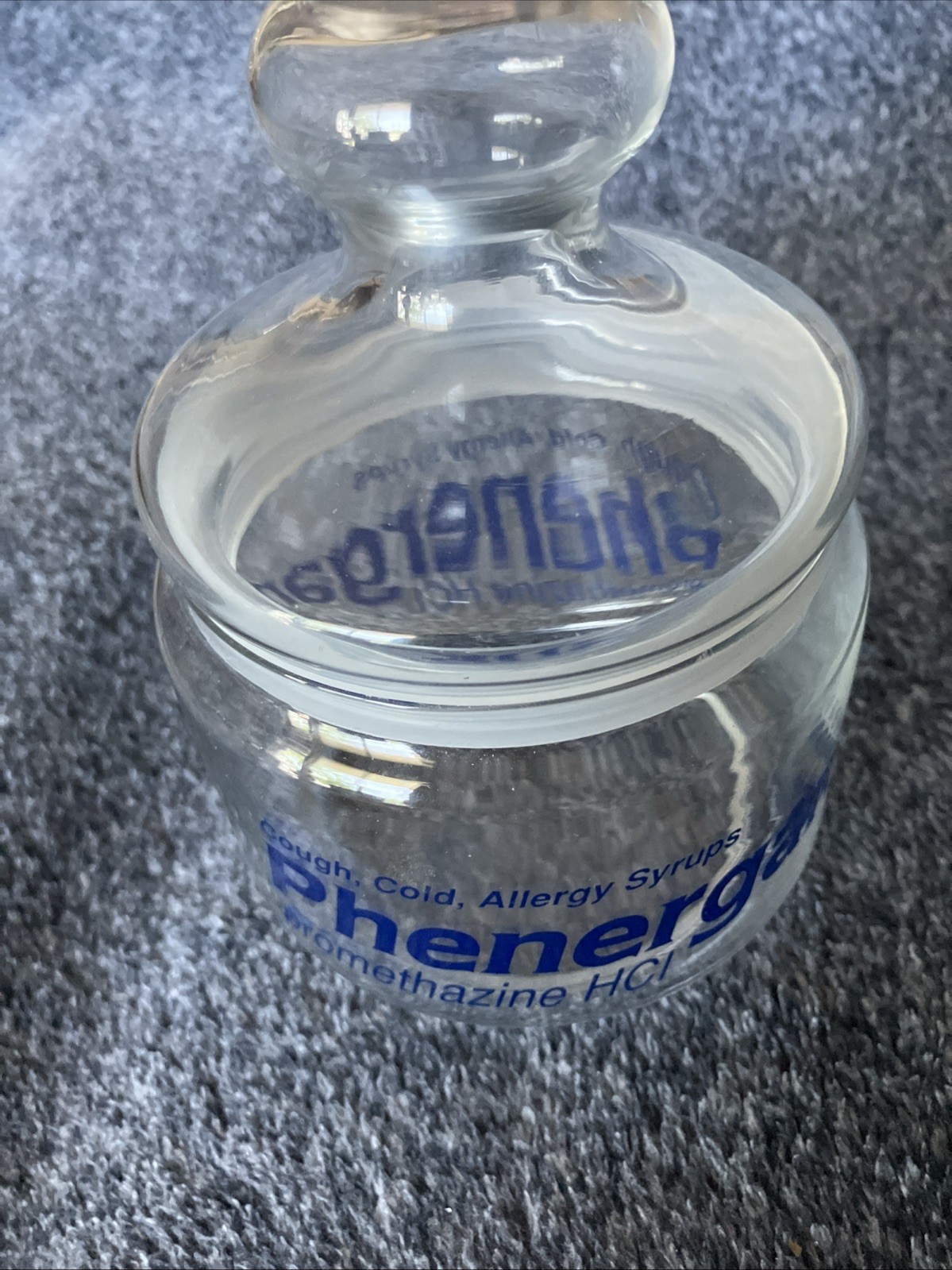 Vintage Pharmaceutical promotional item Apothecary Jar