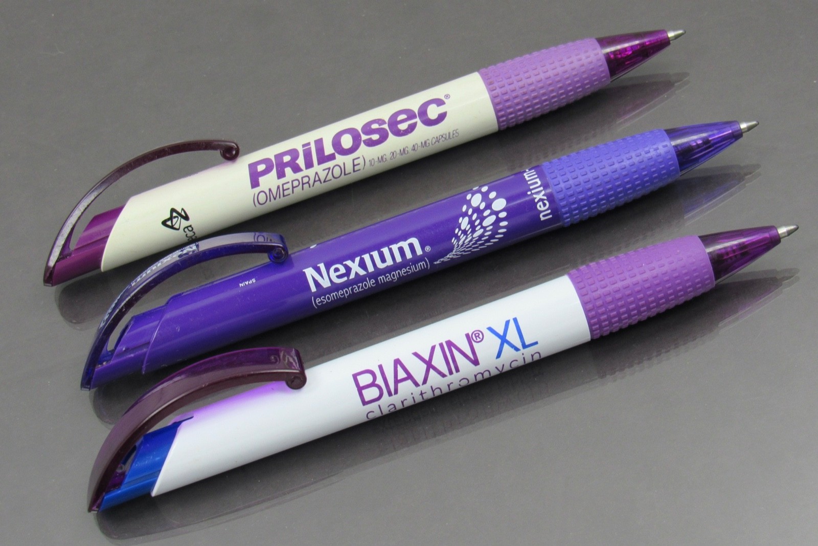 Prilosec Biaxin Nexium PENS Drug Rep Pharmaceutical Promo Inoxcrom Spain Lot x 3