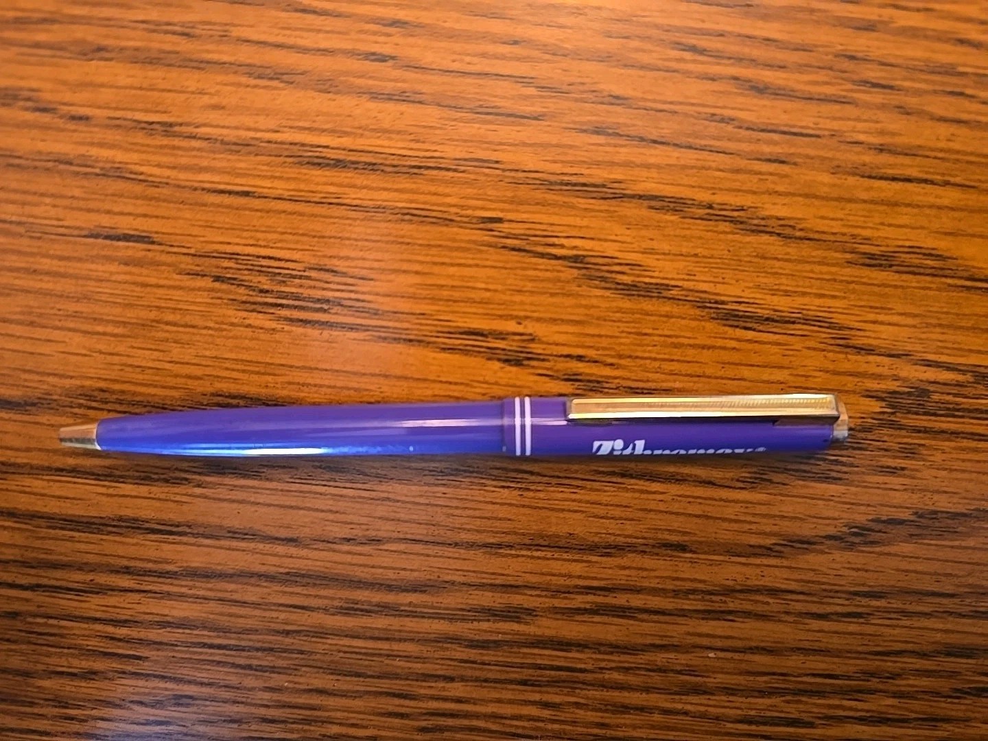Vintage Zithro Slim Metal Purple Pen Pharmaceutical Medical Rep Promo Writes