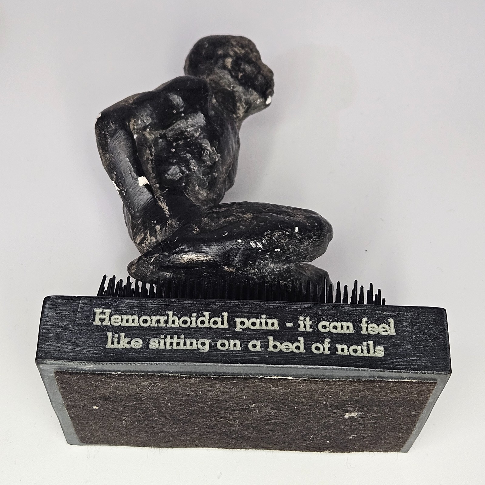 Vintage Proctofoam Pharmaceutical Advertising Bed Of Nails Fakir Figure
