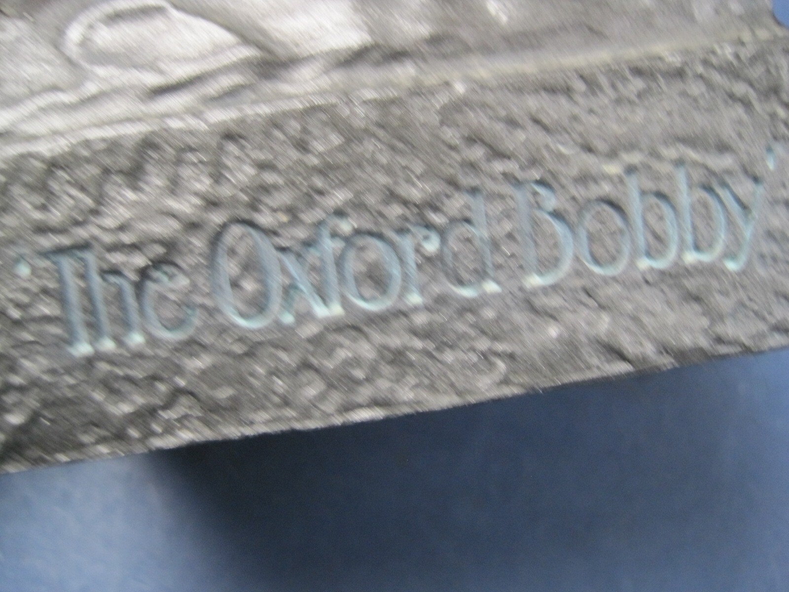 Vintage The Oxford Bobby Bust Pharmaceutical Advertising Sculpture for Tegopen