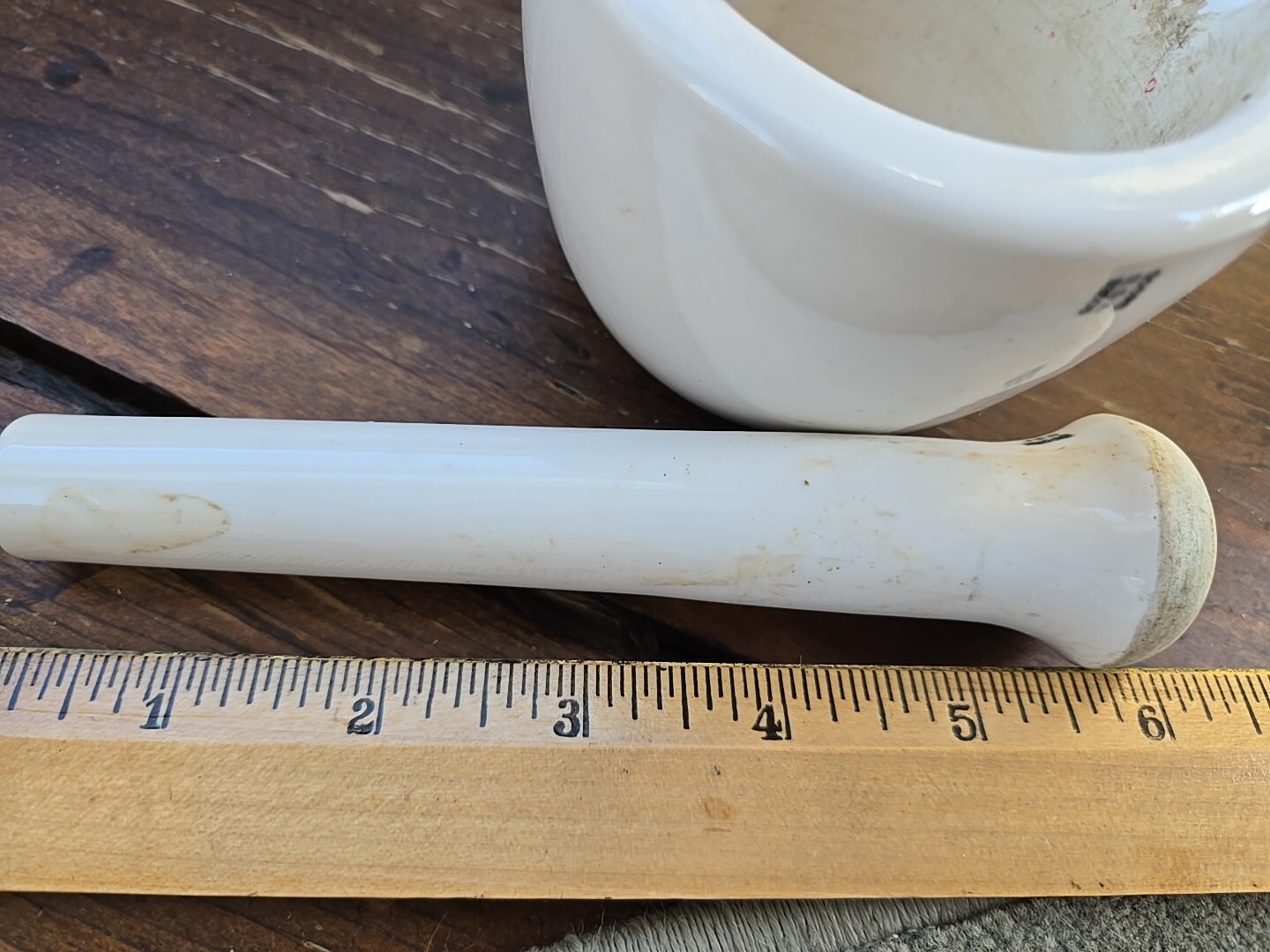VINTAGE COORS USA POTTERY MORTAR AND PESTLE SET School Chemistry Lab