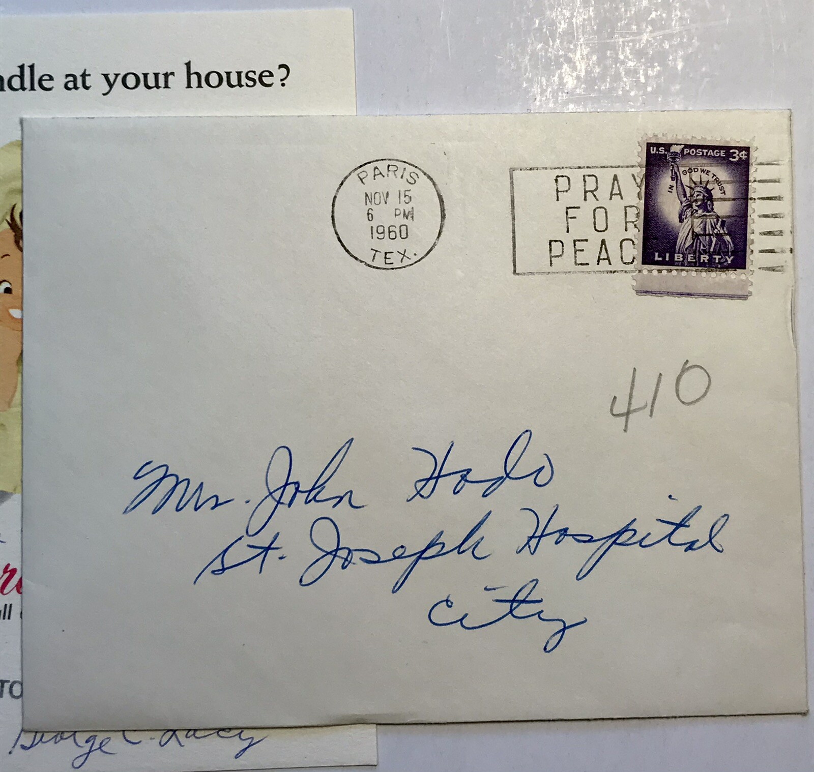 Paris TX Corner Drug Store 1959 Abbott Laboratories Medical Adver