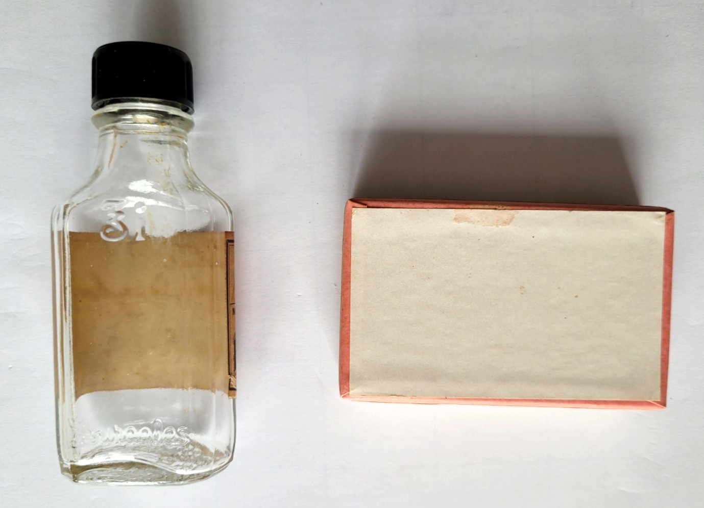 Lot of 2 Vintage Roney’s Pharmacy Medicine Wolcott NY Wayne Bottle Advertising