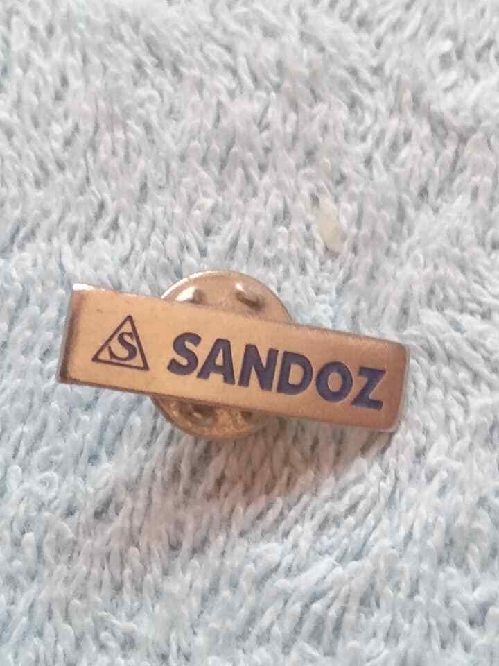 🔴SANDOZ Pharmaceuticals pin LSD Albert Hofmann Logo pin badge🔴