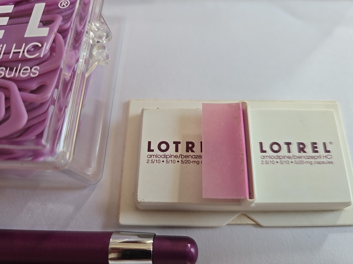 LOTREL Metal Pens Sticky Note Pads Paperclips Pharmaceutical Drug Rep Promo VNTG
