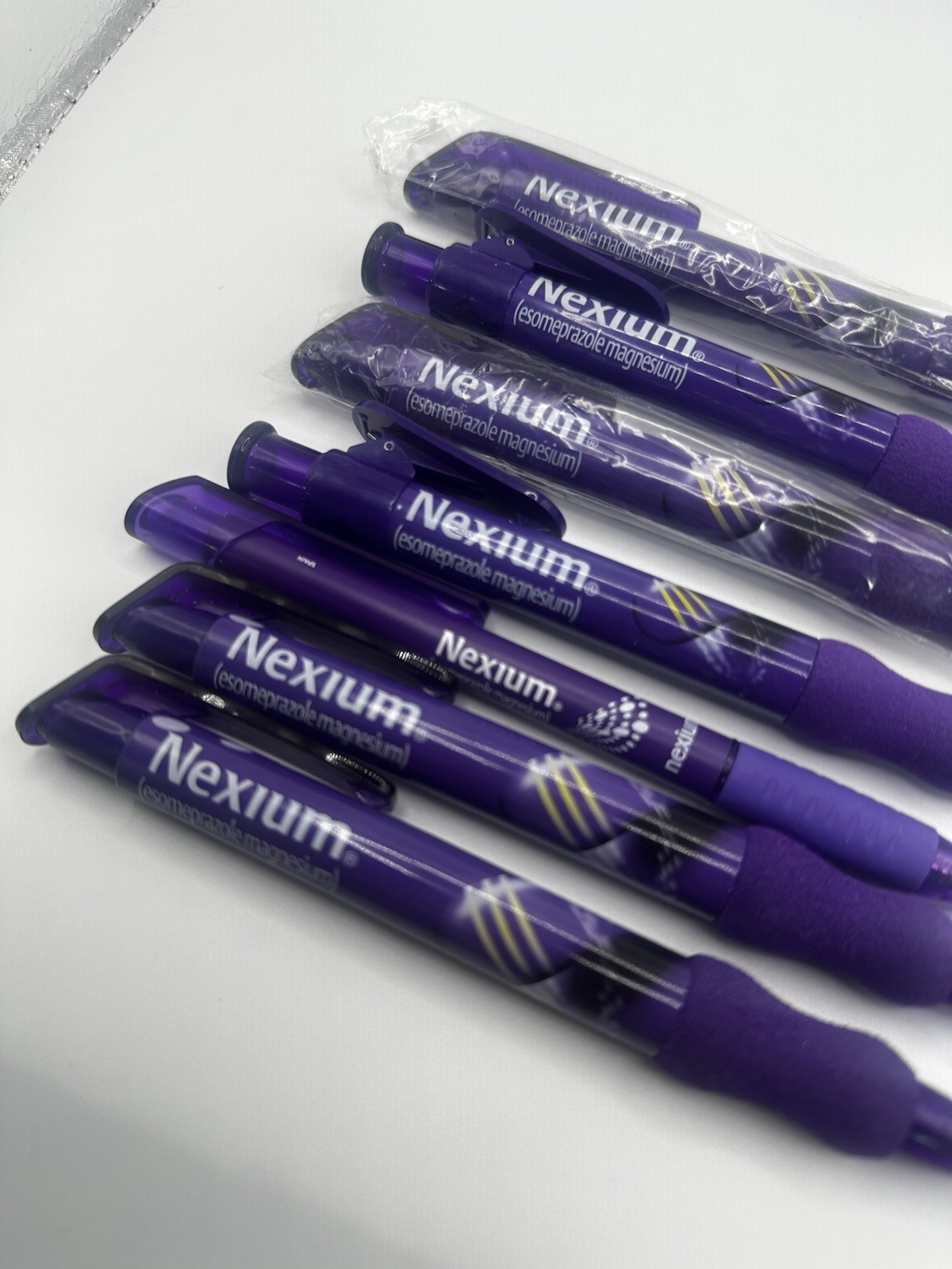 Pharmaceutical Nexium Drug Rep Pens Purple Lot Of 7